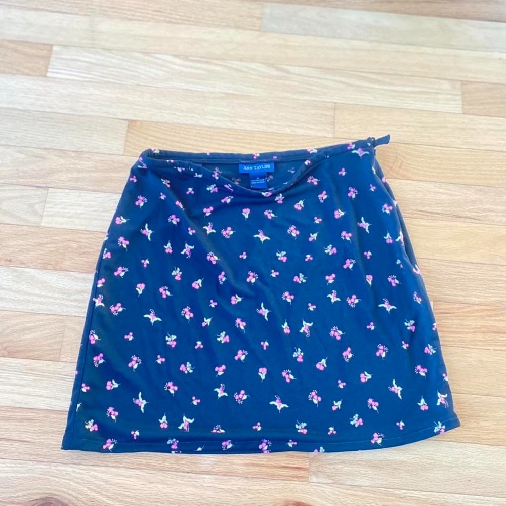 Ann Taylor cherry miniskirt